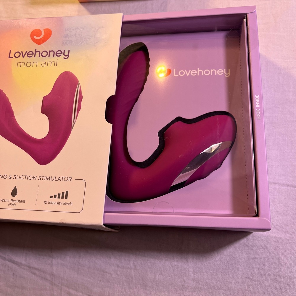 Lovehoney Mon Ami Dual Vibrating & Suction Stimulator NEW Dual Stimulation - Picture 5 of 5